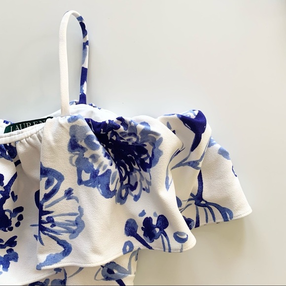 🌸New🌸 Ralph Lauren Floral Cold Shoulder Dress 4 - Picture 4 of 11